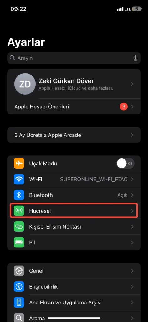 iPhone Kişisel Erişim Noktası Kapanıyor 