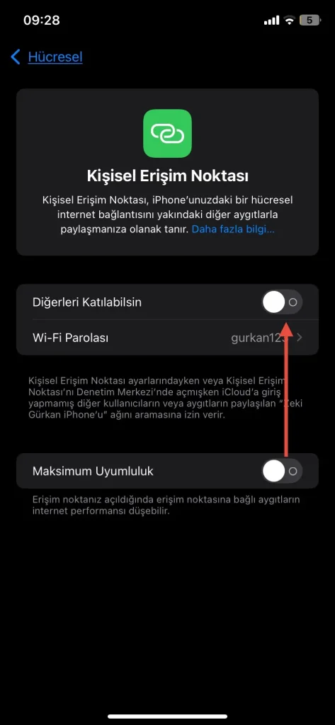 iPhone Kişisel Erişim Noktası Kapanıyor 