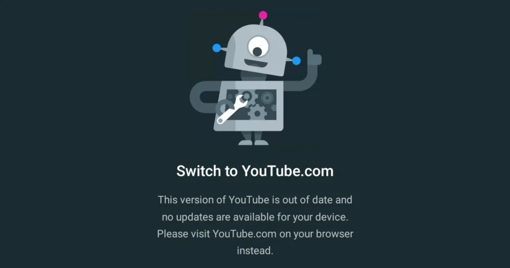 YouTube Uygulamasının Güncel Olmaması
